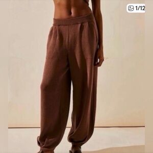 Free people Cozy Brown Knit Pants